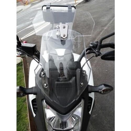 Motorcycle Risen Windshield Windscreen Bracket Set Screen Protector Adjustment Lockable for BMW S1000XR F800GS Universal