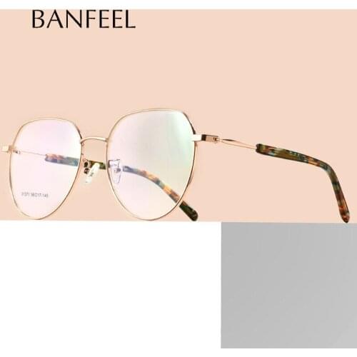 Retro New Man Woman Round Glasses Metal Alloy Eyeglass Frame Optical Eyeglasses Korean Prescription High Quality Eyewear