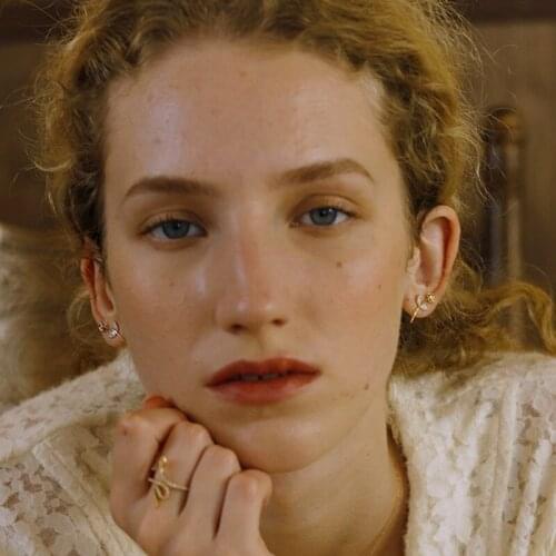 Liemjee Wholesale Sterling Silver Zircon Rose Earrings All-Match Fashion Jewelry For Women Feature Namour Charm Gift All Seasons