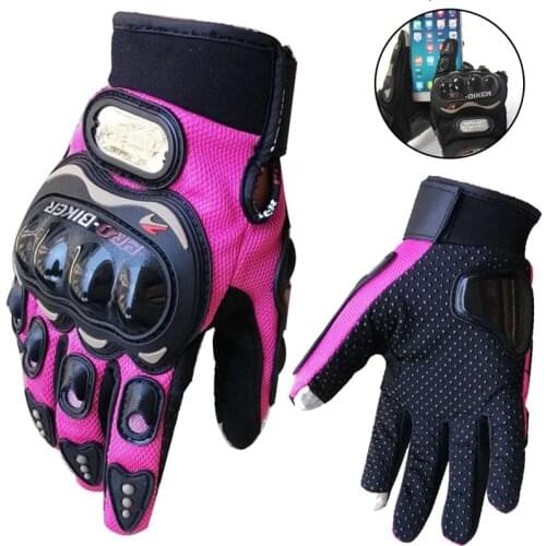 Pro-biker Touch-Screen Motorcycle Gloves Motocicleta Gloves Motocross Luvas Racing Guantes Motorbike Gloves Red Pink Black S~XXL