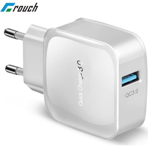 Quick charge 3.0 charger wall charger EU/US fast charger 18W Fast USB Charger for Samsung Xiaomi 5 Huawei LG for iPhone 7 8