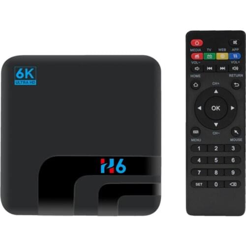 Mini Android 9.0 TV Box, Android Box 2 / 4GB RAM 16/32GB ROM TV Box H6 Quad Core 64bits 3D 6K Android Box Streaming Media Player