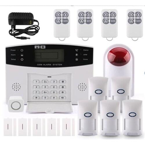 GSM-LCD Alarm System Pet Immune With 5 Sensor 5 Door Contact CS85-FG