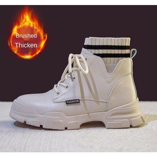 2020 Sneakers Women Shoes Woman Zapatillas Mujer Casual Winter Boots Women High Top Warm Cotton Shoes Outdoor Zapatos De Mujer