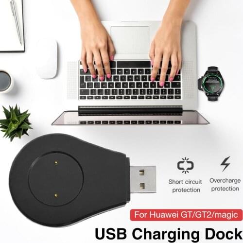 2020 NEW Rondaful USB Charging Dock Portable Magnetic Watch Charger Stand for Huawei GT/GT 2e Smart Watch Dream USB Chaging