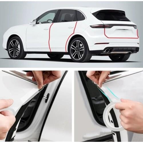 7@# Auto Accessories Car Stickers Door Edge Protector Universal Car Sill Sticker Anti Scratch Transparent Film Protection Style