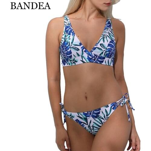 BANDEA 2019 new printed bikini Women Swimwear Push Up Padded Swimsuit Biquini brazilian beach Wear Bathing Suit bikini set