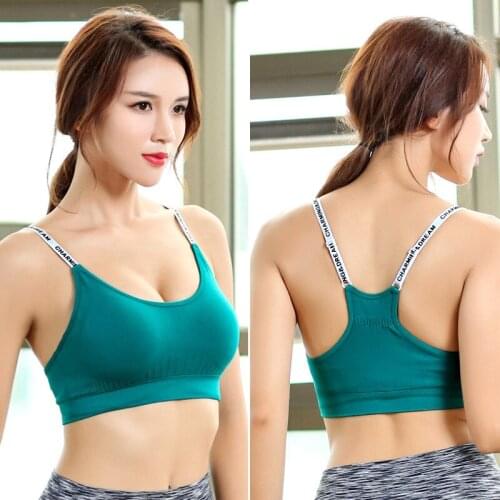 Sports Bras Push Up Women Underwear Fitness Running Yoga Bra Ladies Letters Sport Tops Jogging Gym Women Sportswear Tops Bra