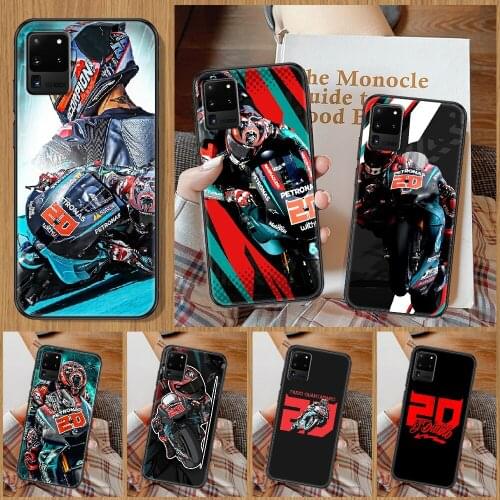 Fabio Quartararo Moto 20 Phone case For Samsung Galaxy Note 4 8 9 10 20 S8 S9 S10 S10E S20 Plus UITRA Ultra black soft back