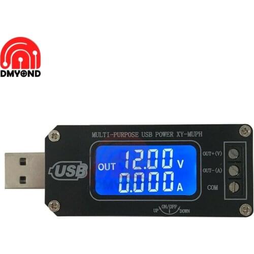 DC-DC Dual-system Digital Control CNC USB Buck-boost Power Supply Voltage Regulator Module 5V to 3.3V-24V Dial key for Voltmeter