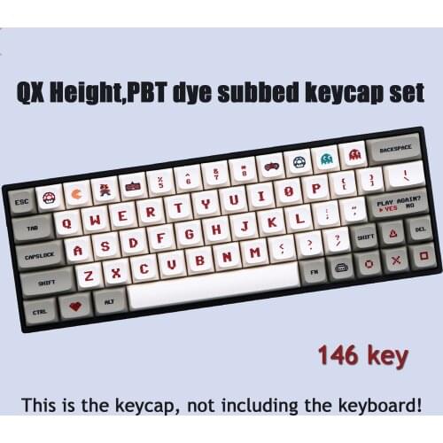 146 Keys/set PBT Dye Subbed Key Caps For MX Switch Mechanical Keyboard QX height personality Keycap personality theme Keycaps