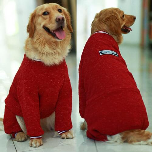 Pet Dog Clothes Winter Big Large Dog Outfit Jumpsuit Pajamas Corgi Golden Retriever Husky Labrador Dog Overalls Pet Costume Coat