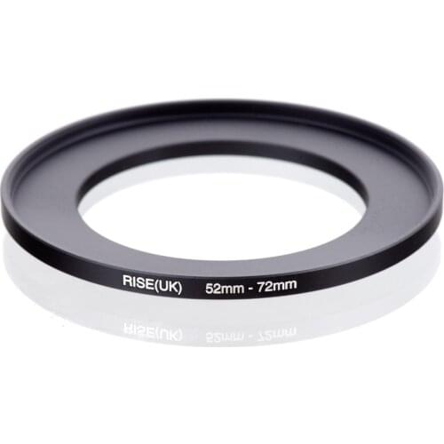 Original RISE(UK) 52mm-72mm 52-72mm 52 to 72 Step Up Ring Filter Adapter black