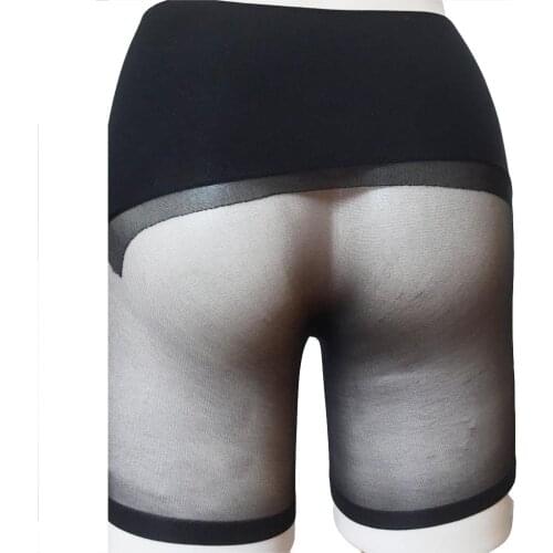 Unisex Sexy Sheer Seamless Boxer Briefs Stocking Breathable Shorts Panties Body Shaping Slimming Pantyhose Underwear Lingerie