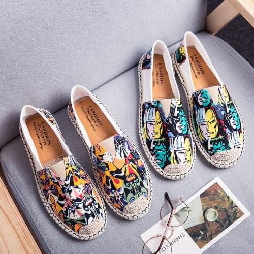 Chinese Style Casual Shoes Men Flat Shoes Summer Fishmen Espadrilles Men Ethnic Shoes Man Loafers Slip-on Fashion Cloth Shoe