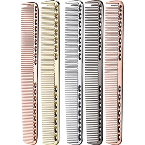 Pro Ultra Thin Hairdressing Aviation Aluminum Comb Salon Anti-static Barbers Comb Hairdresser Hair Styling Cutting Tool