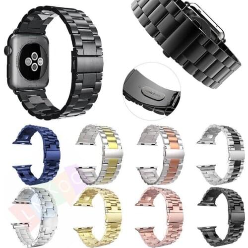 Stainless Steel Strap for Apple Watch Band 40/44/38/42mm Bracelet Series 4 3 2 1 Metal Belt Replacement Accessories WristBand
