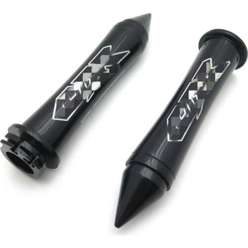 Aftermarket free shipping Custom 7/8" 22mm Handlebar Grip Logo For Honda Cbr 600 900 929 954 1000 Rr F1 F2 F4I Black
