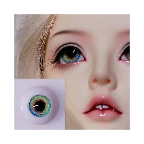 BJD doll simulation eye ball size fashion pressure eye ball 12mm14mm16mm18mm trichromatic pupil small iris gray blue violet etc