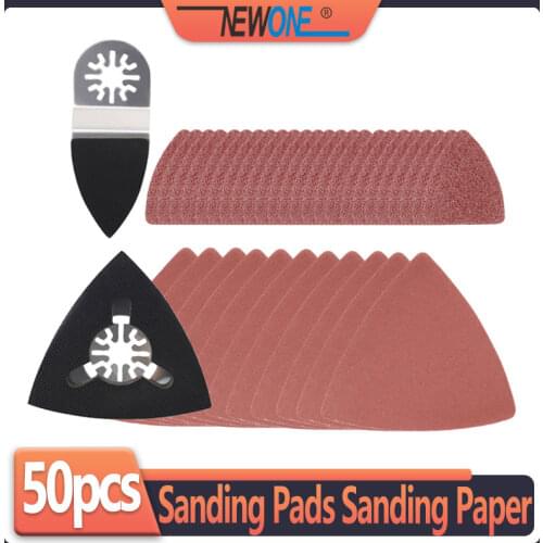 Newone Sanding Pads Sanding Paper for Oscillating Multi Tool for Fein Dremel Power Tool Abrasive Sandpaper Hook & loop