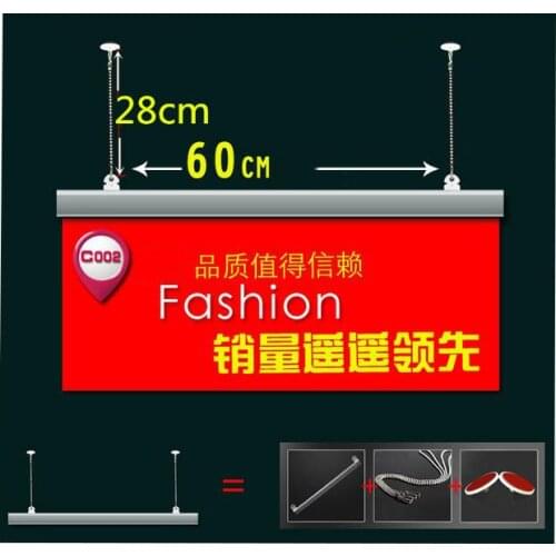 Poster banner sign Hanger Strip extruded pop signage clip frame holder tube poster rail hook support system display stand