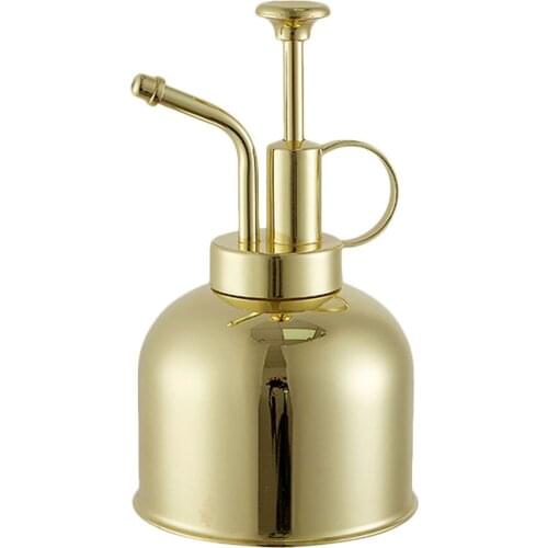 Vintage Brass Watering Bottle Nordic Style Water Cans Succulent Plants Golden Spraying Bottle Watering Pot garden supplies