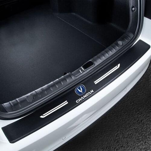 For Changan CS95 CS85 CS75 CS55 CS35 CS15 EADO Car trunk Anti Collision protective sticker carbon fiber anti-collision strip