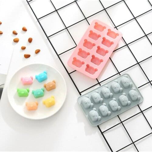 10 Grids 3D Cartoon Beer Silicone Chocolate Molds Silicone Fondant Mold Cake Decorating Tools Ice Mold DIY Kitchen Accessories
