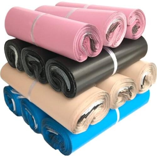 100Pcs/Lot Colorful Poly Mailer Self Seal Plastic Envelope Waterproof Courier Bag Large Shipping Packaging Bags Mailing Bag