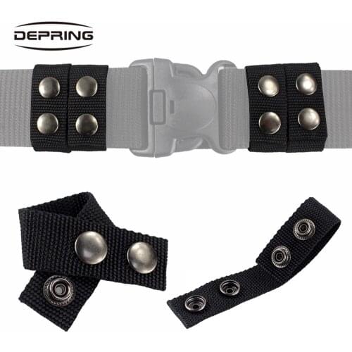 2.25inch 4-Pack Tactical Outdoor Mens Belt Keeper Sturdy Nylon Webbing Strap Duty Belt Double Snaps Nylon Strap Holder