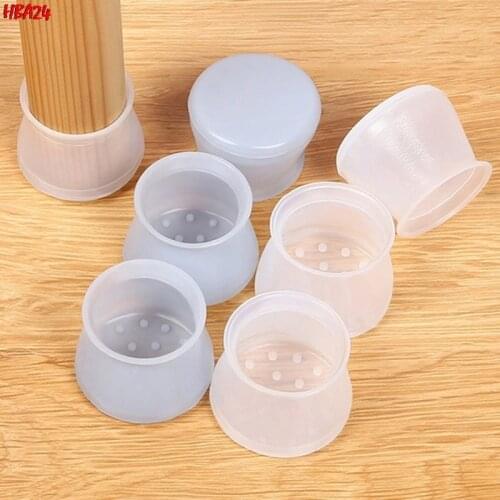 20pcs Silicon Furniture Leg Protection Cover Table Feet Pad Floor Protector For Anti-slip Table Legs Chair Leg Floor Protection