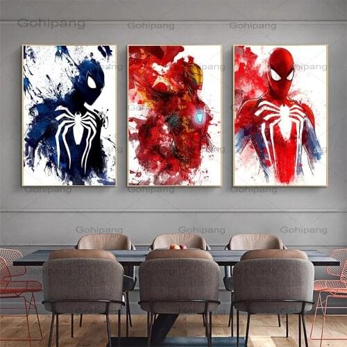 Abstract Canvas Painting Superhero Movie Anime Wall Art Poster Bedroom Decoration Canvas Painting Kids Birthday Gift Home Decor