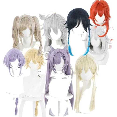 Brdwn Genshin Impact Razor Venti Barbara Qiqi Lumine Aether Keqing Diluc Mondstadt Hair Cosplay Accessories Hairwear