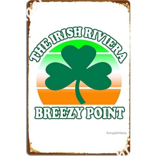 Breezy Point The Irish Riviera New York Beach Metal Signs Wall Mural Cave Pub Design Wall Decor Metal Posters