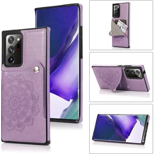 Sumkeymi Phone Case For Samsung S8 S9 S10 Plus Note 8 9 10 Galaxy S20 EF S21 S21U Ultra A50S A71 5G Magnetic Business Wallet