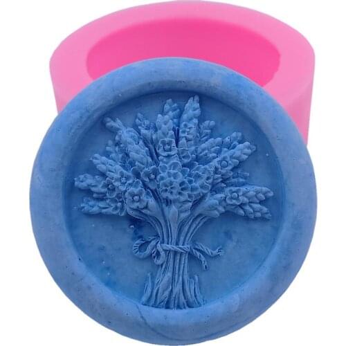 Bouquet Design Homemade Bar Soap Mold Scented Candle Wax Melt Molds Gypsum Decorating Craft Silicone Mold