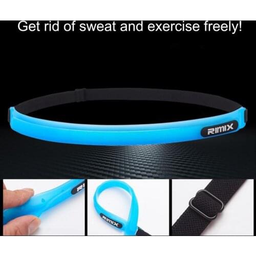 Elastic Sweat Headband Breathable Unisex Silicone Sport Headband for Cycling