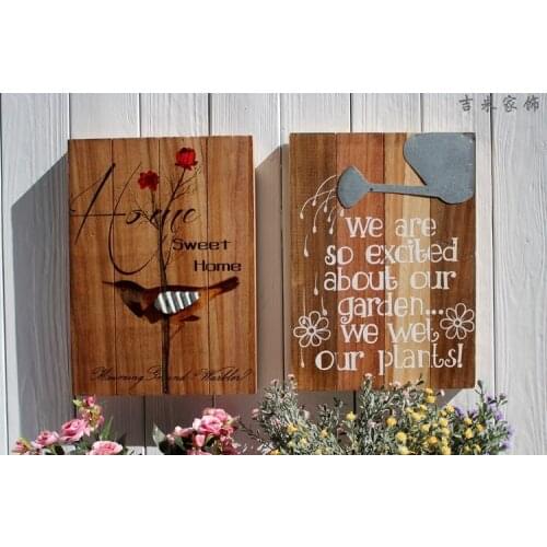 French rustic retro dimensional decorative painting decorative wall painting wood siding