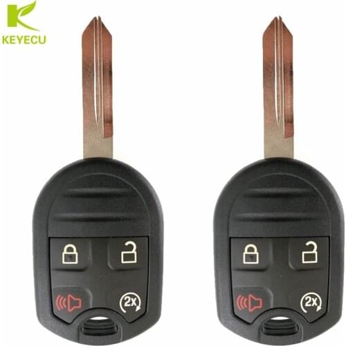 KEYECU Pair Replacement Remote Key Fob 4 Button 315/433 MHz for Ford 11-16 F 150 250 350 450 11-15 Explorer FCC: CWTWB1U793