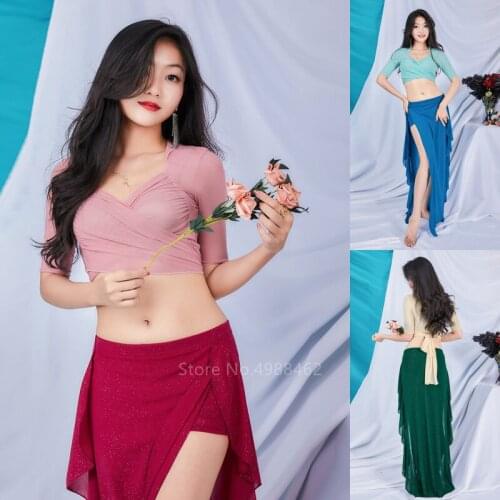 Team Belly Bollywood Performance Indian Gypsy Costume Sets Top Skirt Egypt Women Belly Dance Costume Bandage Bellydance Dress