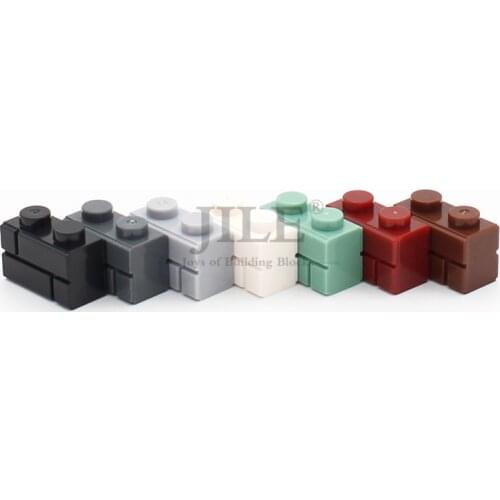 Free Shipping Moc Brick Modified 1x2 with Masonry Profile Military Wall 98283 DIY Enlighten Block Compatible Assembles Particles
