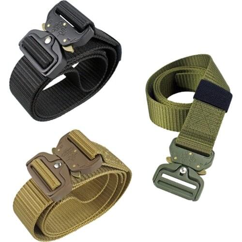 Nylon Belt Men Army Tactical Belt Molle Military Combat Belts Emergency Survival Waist Hunting Multifunction Waist Strap
