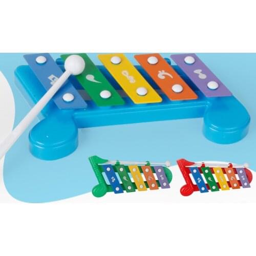 2021 new Toy Xylophone Montessori Educational Toy plastic five-Notes Frame Style Xylophone Children Kids Baby Musical Funny Toys