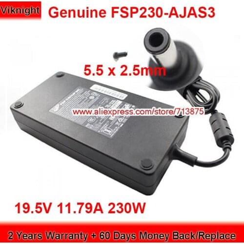 Genuine 230W Charger FSP230-AJAS3 19.5V 11.79A AC Adapter for Galleria GCR1660TGF GCR1660TGF-QC-B GCR2070RGF-QC-B Power Supply