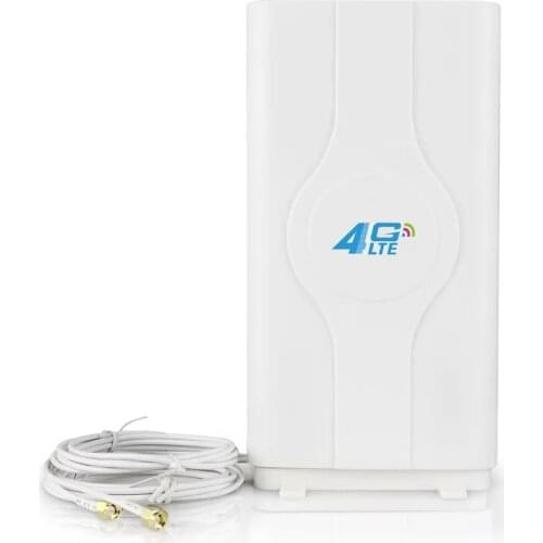 4G LTE antenna 3g Mobile SMA antenna 2-SMA-male Connector Booster mimo Panel Antenna with 2 meters Cable 700~2600Mhz 88dBi