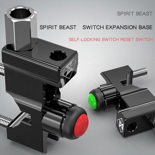 SPIRIT BEAST Motorcycle Switch Accessories Motorbike Lights Switch Motocross Speaker Push Button Motor on-off Start Stop