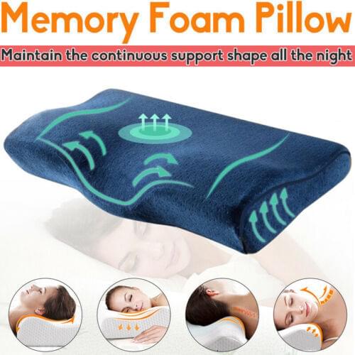 Memory Foam Pillow Cooling Gel Orthopedic Bed Pillow Reversible Orthopedic Sleep