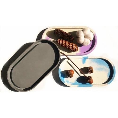 Silicone mold for oval dish, DIY epoxy jewelry mold, used for plaster, resin, clay and other materials. Decoration Crafts Mould