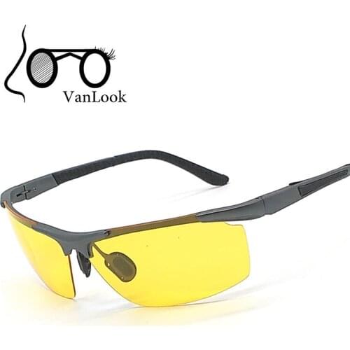 Yellow Sunglasses Aluminium Magnesium Alloy Polaroid Night Driving In The Dark Men Polarized Sun Glasses Lentes De Sol Amarillo