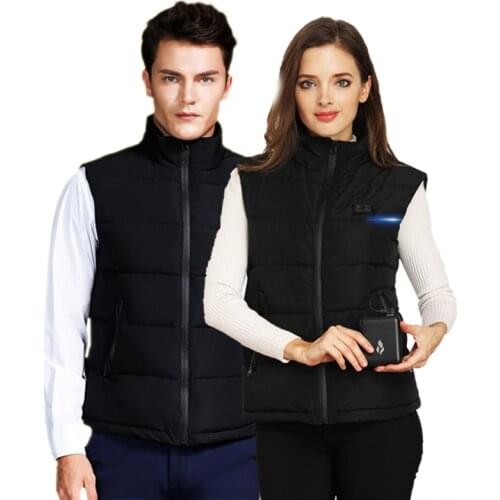 Outdoor electric heating vest USB heating vest outdoor winter heat preservation jacket for men and women
